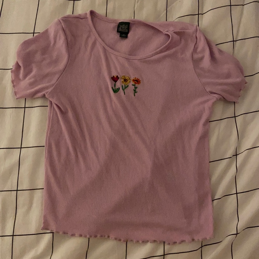 Wild fable short sleeved shirt with embroidery